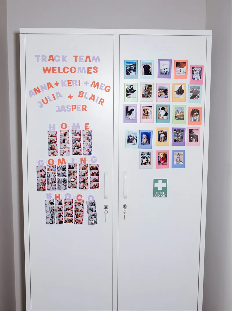 Welcome locker with pet photos